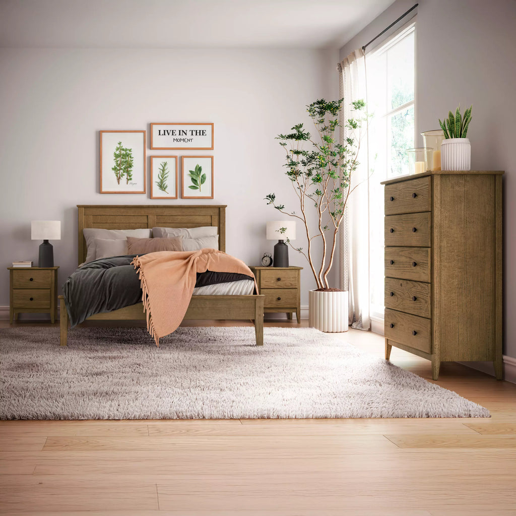 Greenport Louvered Platform Bed