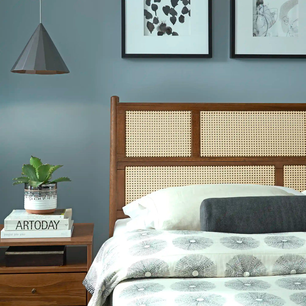 Mid Century Cane Bed