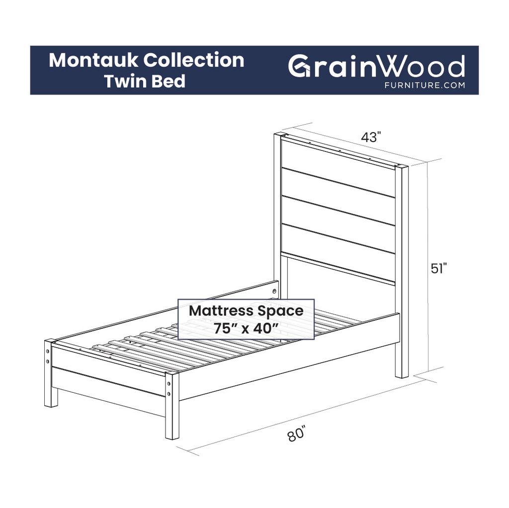 Montauk Solid Wood Bed
